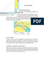 Resumo da expansão portuguesa e descobertas até 1500