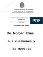 De Norbert Elías, Sus Cuestiones y Las Nuestras