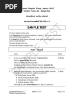 Unit 7 Sample Test