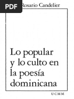 Bruno Rosario Candelier - Lo Popular y Lo Culto en La Poesía Dominicana