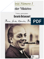 CHOROS No. 1. Heitor Villalobos Transcripción Piano, Gerardo Betancourt.