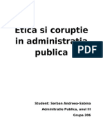 Etica Si Coruptia in AP
