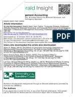 Corporate Corporate Strategy Employees Attitudes Toward The Balanced Scorecardstrategy Employees Attitudes Toward The Balanced Scorecard