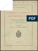 Pedro Laín Entralgo - La Memoria y La Esperanza