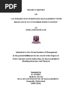 Download AN INSIGHT INTO PORTFOLIO MANAGEMENT WITH RELEVANCE TO CUSTOMER EXPECTATIONS by Phaniraj Lenkalapally SN29145091 doc pdf