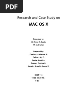 Macosx: Research and Case Study On