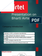 Presentation On Bharti Airtel LTD