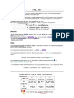 Le Complément D'objet Direct Et Indirect