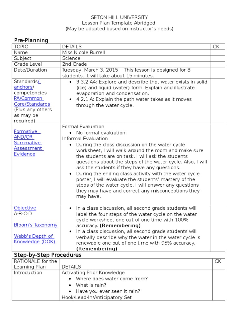 Pyp lesson plan template