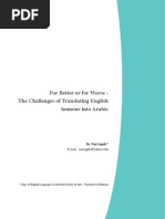 Download For Better or for Worse - The Challenges of Translating English Humour Into Arabic by Adnane Idrissi Ouedrhiri SN291491431 doc pdf