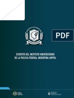 Estatuto IUPFA Formación Policial Federal Argentina