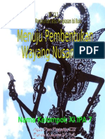 Menuju Pembentukan Wayang Nusantara