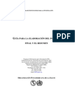 Guía para Un Informe Final-OPS