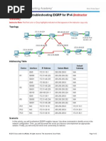 8.2.3.5 Packet Tracer - Troubleshooting EIGRP For IPv4 Instructions IG