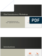 Chef Introductory Workshop