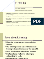 Receiving Skills: Listening Is Composed of Six Distinct Components
