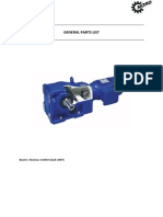 General Parts List: Block-Helical-Worm Gear Units