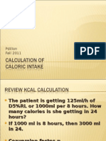 Calculation of Kcal