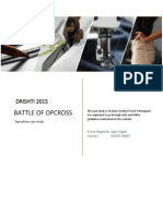 Battle of Opcross Case Study PDF