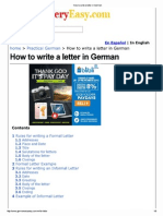 Write German Letter