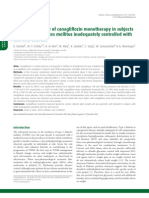 Efficacy and Safety of Canagliflozin Monotherapy in Subjects