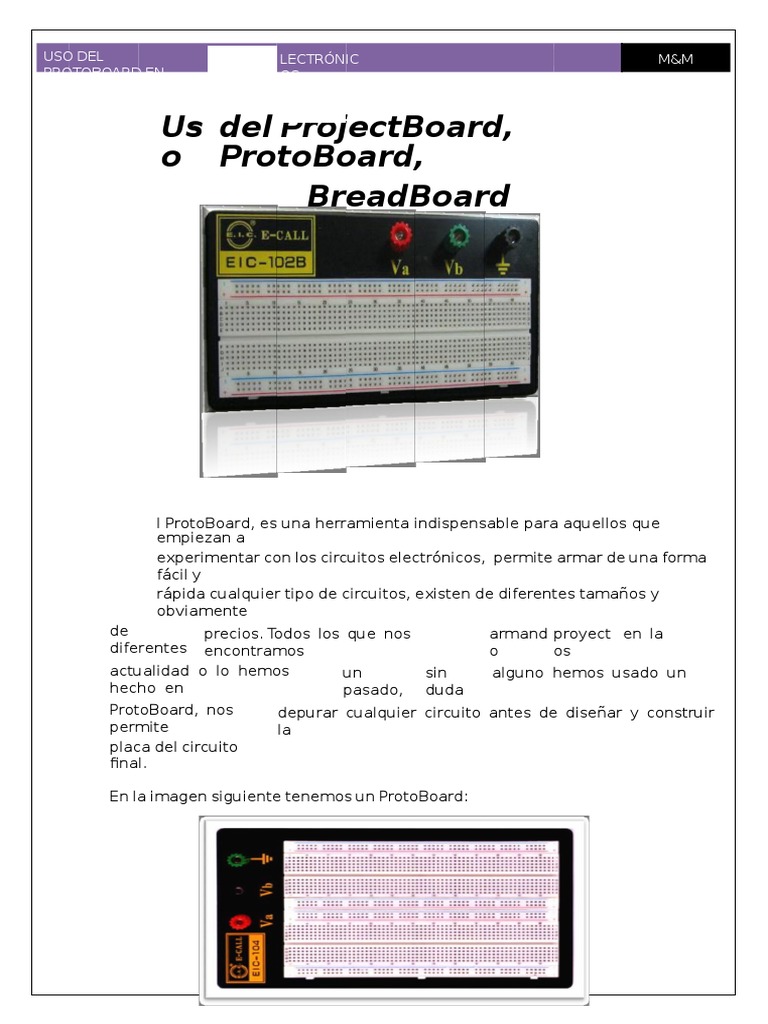 Project Board | PDF | Resistencia Eléctrica y Conductancia | Ánodo