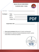 Thamizhar Thirunaal Bharatham Competition Participation Form & Rules and Regulations