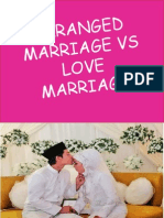 Arranged v Love Marriage