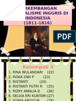 Perkembangan Kolonialisme Inggris Di Indonesia