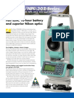 Nikon DTM-302 Total Station Brochure