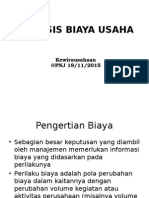 Materi Analisis Biaya Usaha