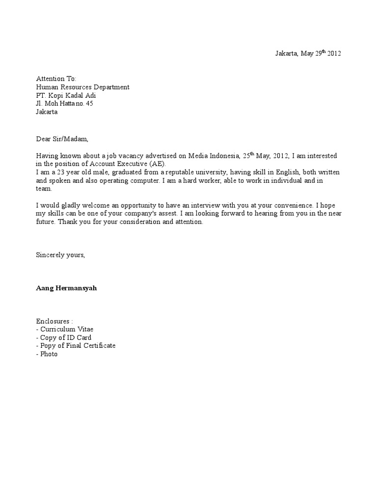 Download 75+ Contoh Surat Surat Lamaran Kerja Manager Bahasa Inggris Gratis Terbaru