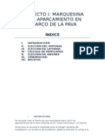 Calculo de Marquesina para Charco La Pava