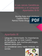 Capitulo 4 Las Raíces Genéticas Del Pensamiento y