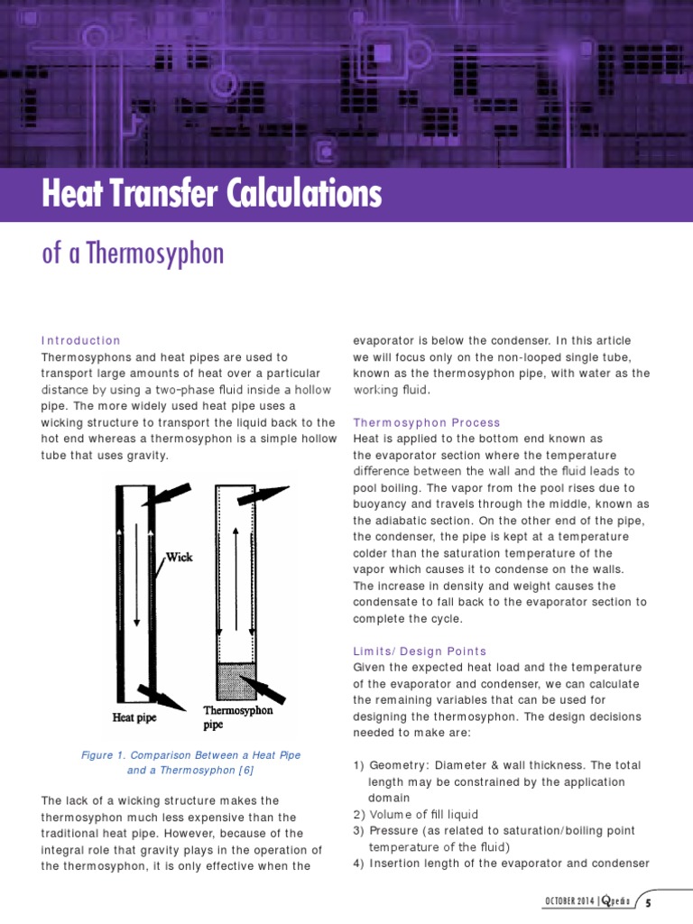Thermosyphon Heat Transfer Analysis | PDF | Heat Transfer | Heat
