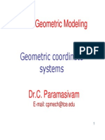 1 Geometric Coordinate Systems