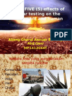 Nuclear Testing - Abg Gharul Annuar