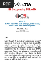 CSLtraining MikroTik Class 2
