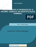 Regulamenta a Lei de Identificação Criminal 02out15