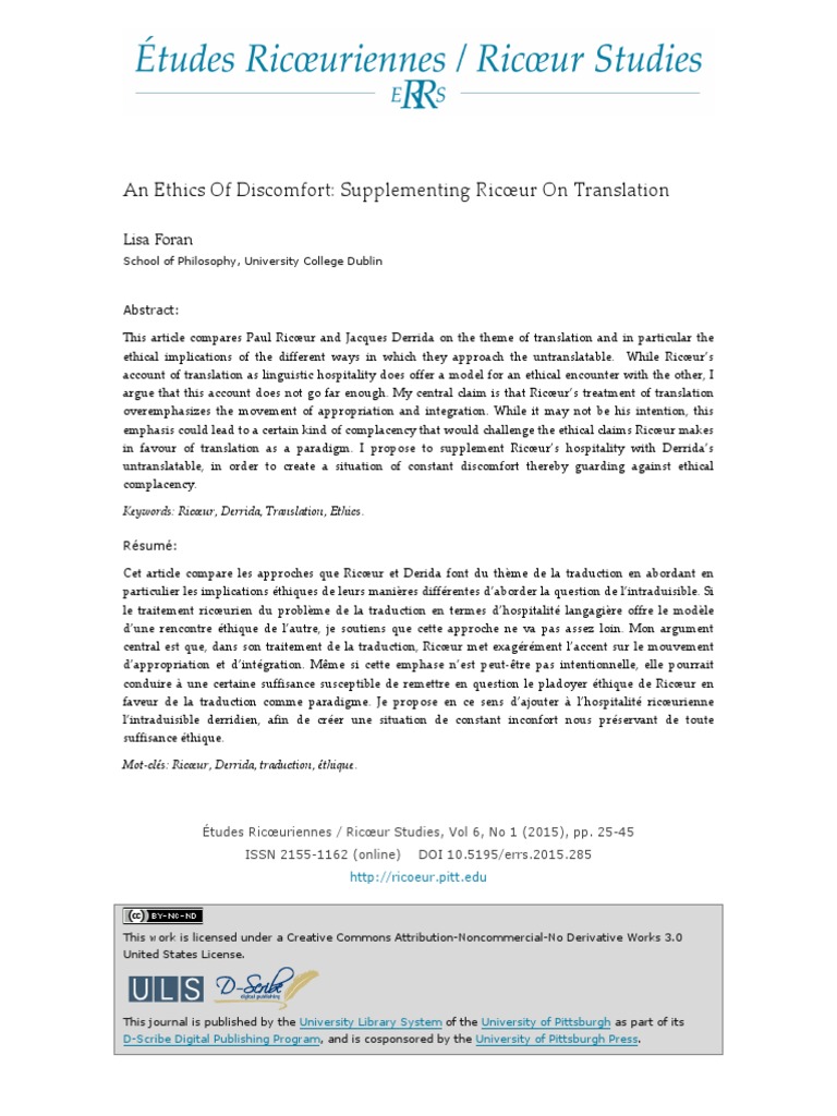 Lisa Foran An Ethics of Discomfort | PDF | Science | Sciences ...