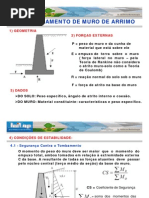 Aula 08-(Dimensionamento Muro de Arrimo)