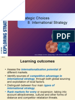 Strategic Choices 8: International Strategy