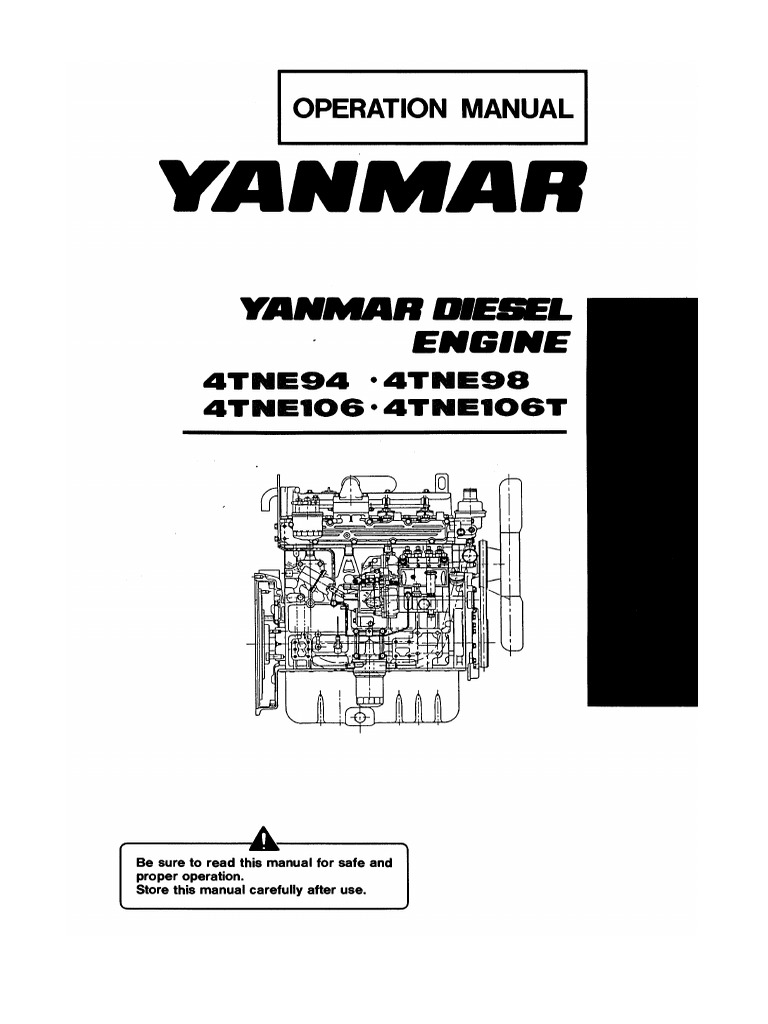 Motor Yanmar manual de servicio