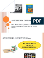 Anestesia Intravenosa: Historia y Fármacos