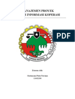 Manajemen Proyek Sistem Informasi Koperasi