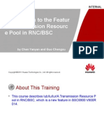 Introduction To The BSC6900 V900R014 Feature - Transmission Resource Pool in RNC-BSC
