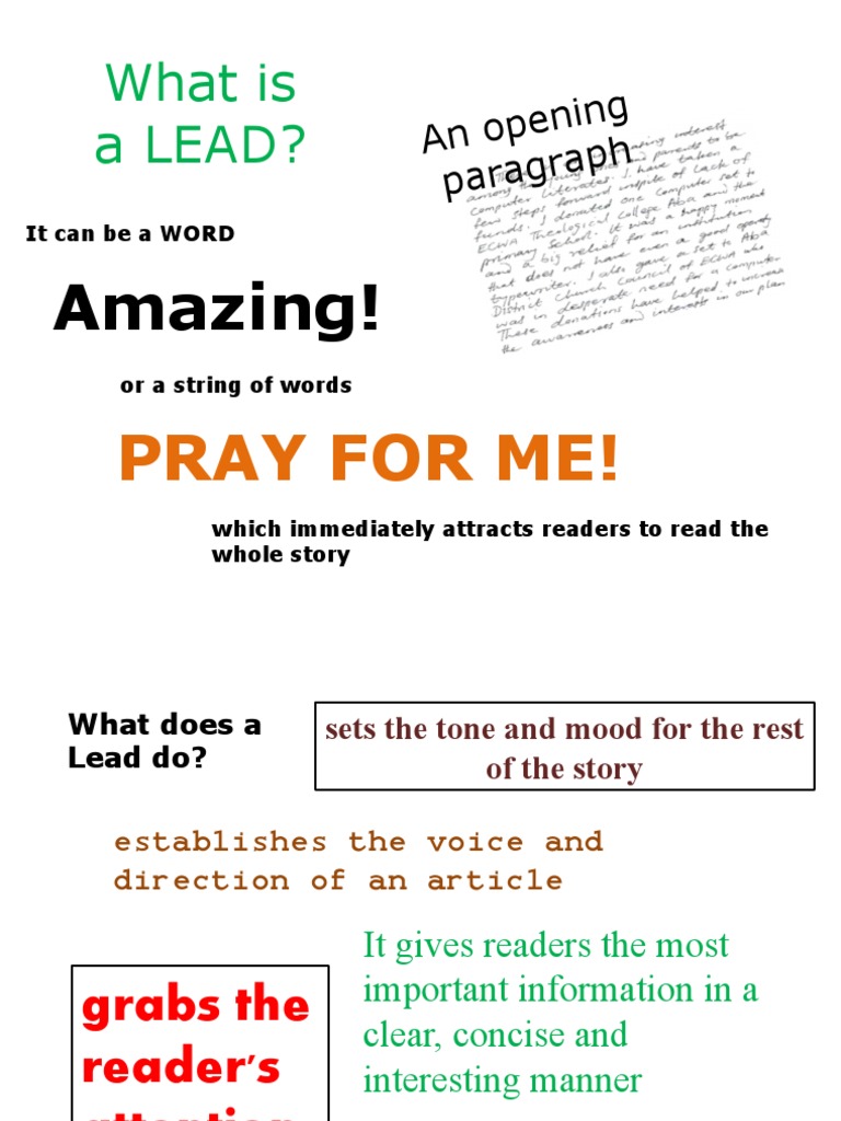 Understanding the Purpose of a Lead | PDF