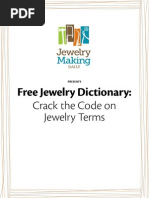 Jewelry Making Dictionary Glossary 