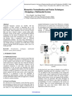 Analytical Study of Biometrics Normalization and Fusion Techniques For Designing A Multimodal System