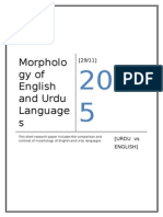 Download Morphology of Eng vs Urdu by Ziddi Kaki SN291563540 doc pdf